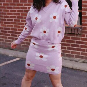 Dressed in LALA daisy sweater set